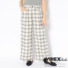 AVIREX WOOL CHECK WIDE PANT 602919312画像