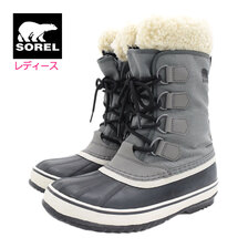 SOREL WINTER CARNIVAL WP Quarry/Black WOMENS NL3483-052画像