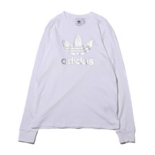 adidas TREFOIL LS TEE WHITE GJ9808画像