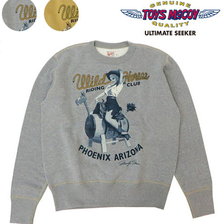 TOYS McCOY FLAT SEAMER SWEAT SHIRT MARILYN MONROE "WILD HORSES" TMC1952画像