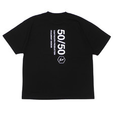 TIGHTBOOTH &times; Fragment Design 50-50 T-SHIRT BLACK画像