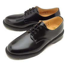 SOLOVAIR 4EYE SHOE GIBSON HI-SHINE BLACK 31010画像