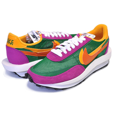 NIKE LD WAFFLE/SACAI pine green/clay org-del sol BV0073-301画像
