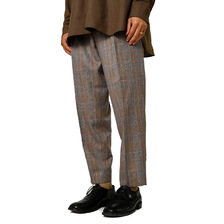 MARKAWARE PLEAT FRONT PEGTOP -WOOL CHECK- A19D-01PT01C画像