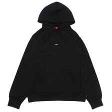 Supreme 19FW Micro Logo Hooded Sweatshirt BLACK画像