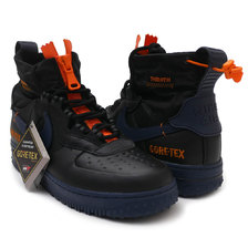 NIKE AIR FORCE 1 WTR GTX BLACK/THUNDER BLUE CQ7211-001画像
