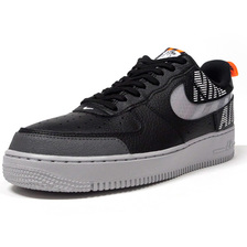 NIKE AIR FORCE 1 '07 LV8 2 BLACK/WOLF GREY/DARK GREY/TOTAL ORENGE/WHITE BQ4421-002画像