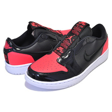NIKE WMNS AIR JORDAN 1 RETRO LOW SLIP bright crimson/black-white AV3918-600画像