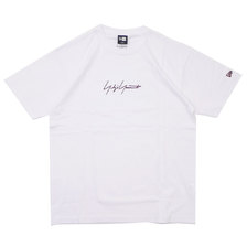 Yohji Yamamoto &times; NEW ERA 19FW S/S Cotton Tee WHITExBROWN画像