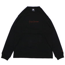 Yohji Yamamoto &times; NEW ERA 19FW L/S Cotton Tee BLACKxBROWN画像