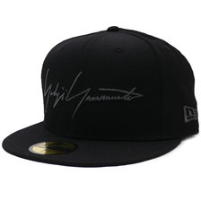 Yohji Yamamoto &times; NEW ERA 19FW YY SIGN 59FIFTY CAP BLACKxSILVER画像