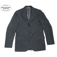 KENNETH FIELD 50's FOX HERRINGBONE JACKET charcoal 19FW-91画像