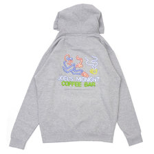 Ron Herman JOEL'S MIDNIGHT COFFEE BAR Neon Logo Hoodie GRAY画像