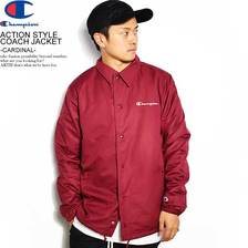 Champion ACTION STYLE COACH JACKET -CARDINAL- C3-L610画像