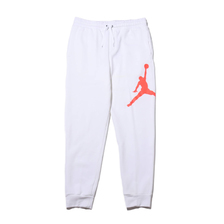 NIKE M J JUMPMAN LOGO FLC PANT WHITE/INFRARED 23 BQ8646-100画像