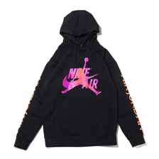 NIKE M J JUMPMAN CLASSICS FLC PO BLACK/VIVID PURPLE/TOTAL ORANGE BV6010-011画像