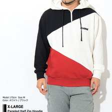 X-LARGE Paneled Half Zip Hoodie 1193206画像