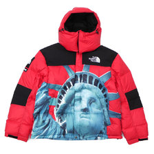 Supreme &times; THE NORTH FACE 19FW Statue of Liberty Baltoro Jacket RED画像