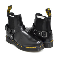 Dr.Martens 1460 HARNESS 8EYE BOOT BLACK POLISHED SMOOTH 25163001画像