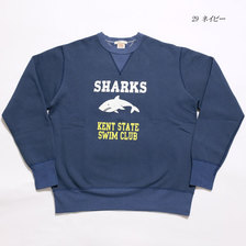 BARNS COZUN UNION SPECIAL CREW SWEAT "SHARKS" BR-8008画像