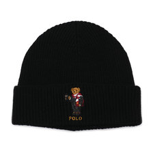 POLO RALPH LAUREN Cocoa Bear Cuff Hat BLACK画像