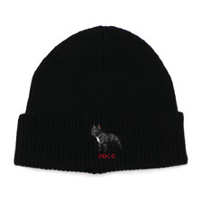 POLO RALPH LAUREN French Bulldog Cuff Hat BLACK画像