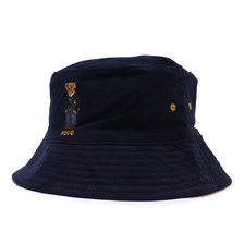 POLO RALPH LAUREN St.Andrews Bear Bucket Hat NAVY WINE画像
