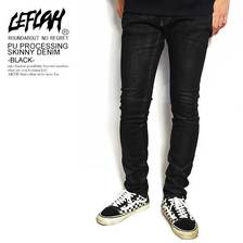 LEFLAH PU PROCESSING SKINNY DENIM -BLACK- LEFLP10-1909SSB画像