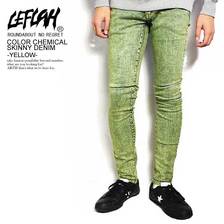 LEFLAH COLOR CHEMICAL SKINNY DENIM -YELLOW- LEFLP05-1909SSY画像