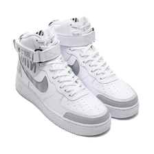 NIKE AIR FORCE 1 HIGH '07 LV8 2 WHITE/WOLF GREY-DARK GREY-BLACK CQ0449-100画像