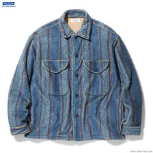RADIALL TRENCH - OPEN COLLARED SHIRT L/S (ATLANTIC BLUE)画像