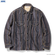 RADIALL TRENCH - OPEN COLLARED SHIRT L/S (SMOKE BLACK)画像