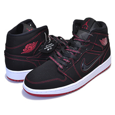 NIKE AIR JORDAN 1 MID FEARLESS black/gym red-white CK5665-062画像