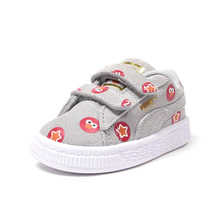 PUMA SESAME STR 50 SUEDE BADGE V INF GRY/RED/WHT 370343-02画像