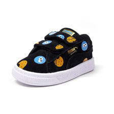 PUMA SESAME STR 50 SUEDE BADGE V INF BLK/BLU/BGE/WHT 370343-01画像