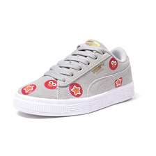 PUMA SESAME STR 50 SUEDE BADGE PS GRY/RED/WHT 370342-02画像