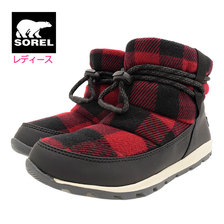 SOREL WHITNEY SHORT Red Dahlia WOMENS NL3439-660画像