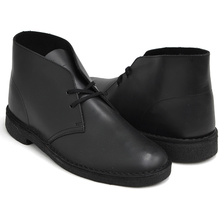 Clarks DESERT BOOT BLACK POLISHED 26144225画像