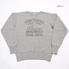 STUDIO D'ARTISAN PRINT SWEAT "REPAIR SERVICE" 9987B画像
