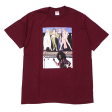 Supreme 19FW American Picture Tee BURGUNDY画像