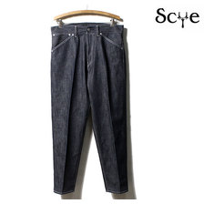 SCYE BASICS SAN JOAQUIN DENIM CREASED DENIM JEANS 5120-81541画像
