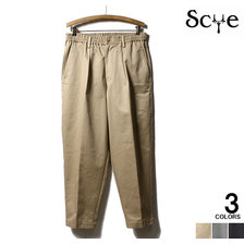 SCYE BASICS SAN JOAQUIN COTTON CHINO DRAWSTRING TROUSERS 5120-81517画像