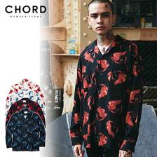 CHORD NUMBER EIGHT HINOTORI OPEN COLLAR LONG SLEEVE SHIRT CH01-02L1-SL01画像