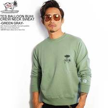 The Endless Summer TES BALLOON BUHI CREW NECK SWEAT -GREEN GRAY- FH-9774306画像