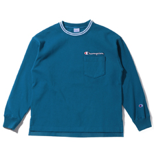 Champion LONG SLEEVE T-SHIRT TURQUOISE C3-P404-430画像