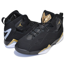 NIKE JORDAN TRUE FLIGHT black/metallic gold-wolf grey 342964-070画像