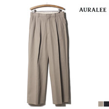 AURALEE 2019FW HARD TWIST DOUBLE CLOTH WIDE SLACKS A9AP01KB画像