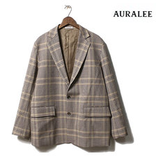 AURALEE 2019FW WOOL SERGE CHECK JACKET A9AJ01SC画像