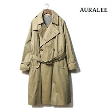 AURALEE 2019FW FINX CHAMBRAY BIG TRENCH COAT A9AC01CG画像