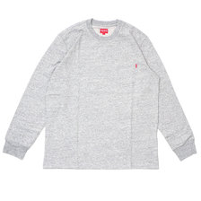 Supreme 19FW L/S Pocket Tee GRAY画像